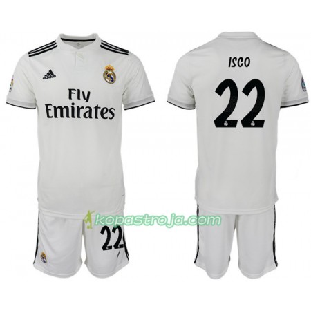 Billiga Fotbollströjor Real Madrid ISCO 22 Barn Hemma tröja 2018/19 Kortärmad